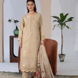 khaddar embroidery 3 piece kc 203