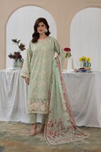 khaddar embroidery 3 piece kc 207