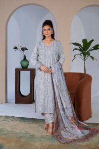 khaddar embroidery 3 piece kc 210