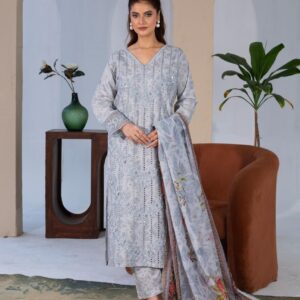 khaddar embroidery 3 piece kc 210