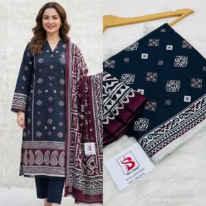 3-Piece Printed Lawn Suit