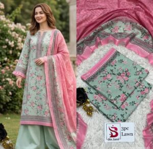 3 piece printed lawn suit