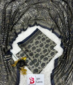 3 piece printed lawn suit