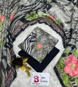 3 piece printed lawn suit