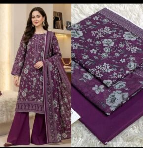 3 piece printed lawn suit