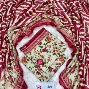3 piece printed lawn suit