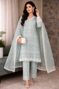 3 piece embroidered suit – unstitched | premium collection 2026