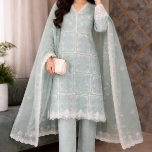 3 piece embroidered suit – unstitched | premium collection 2026