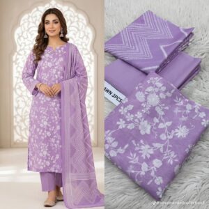 3-Piece Printed Lawn Suit