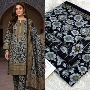 3 piece printed lawn