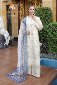 3 piece stitched lawn suit