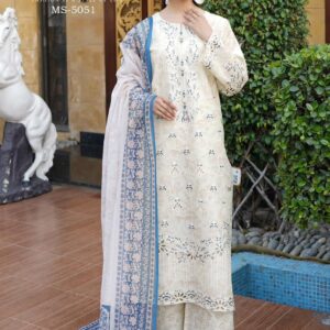 3 piece stitched lawn suit