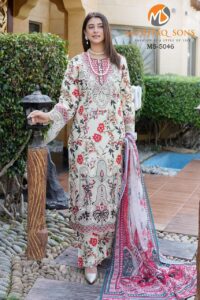 3 piece stitched lawn suit