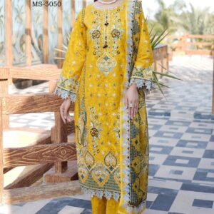 3-Piece Stitched Lawn Suit