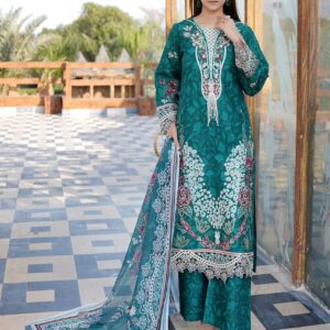 3 piece stitched lawn suit