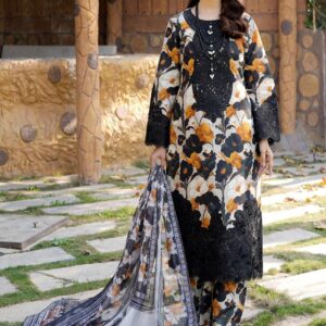 3 piece stitched lawn suit