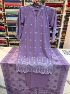 3 piece stitched lawn suit