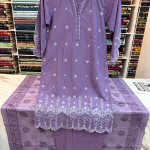 3 piece stitched lawn suit