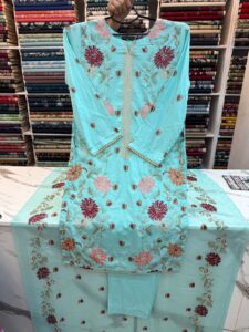 3 piece stitched lawn suit
