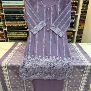 3 piece stitched lawn suit